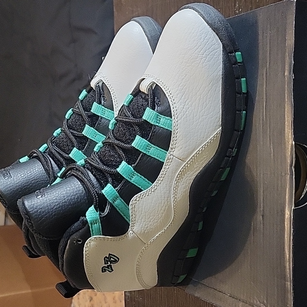 Air Jordan 10 Retro Rare 30th GG (PS) "Verde" (2015) Boys 3Y Girl 4.5 New W/Box - Picture 3 of 11